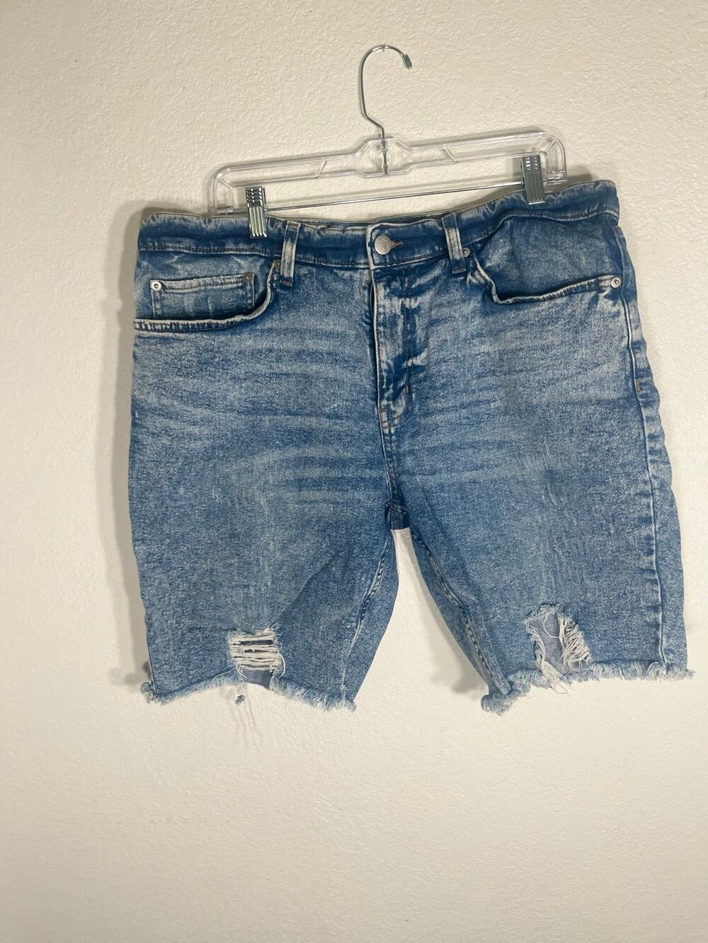 Original Use Men's Distressed Cutoff Shorts Acid Wash Jorts y2k- size 38‎